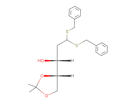 2-Deoxy-4,5-O-isopropylidene-L-erythro-pent-1-enose dibenzyl dithioacetal