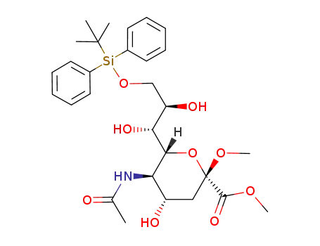 Methyl (methyl 5-acetamido-3,5-dideoxy-9-O-tert-butyldiphenylsilyl-D-glycero-β-D-galacto-non-2-ulopyranosid)onate