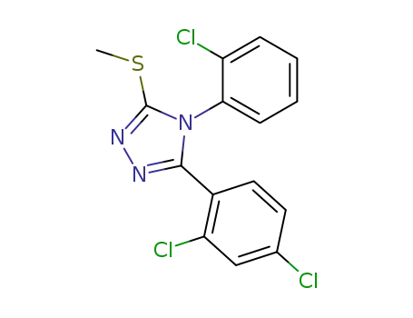 4H-1,2,4-Triazole,
4-(2-chlorophenyl)-3-(2,4-dichlorophenyl)-5-(methylthio)-