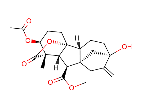 2β-acetoxy-4a,7-dihydroxy-1β-methyl-8-methylene-4aα,7β-gibbane-1α,10β-dicarboxylic acid-1=>4a lactone-10-methyl ester
