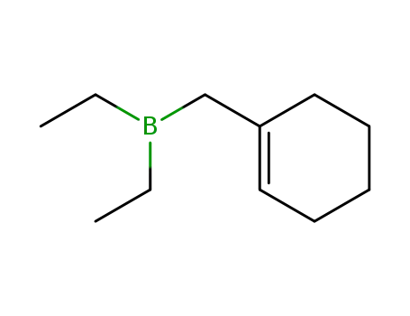 Molecular Structure of 103216-74-6 (Cyclohex-1-enylmethyl-diethyl-borane)