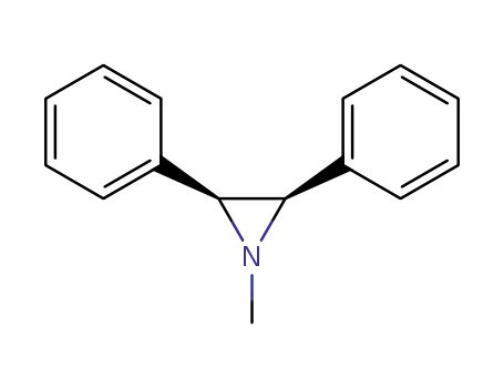Molecular Structure of 71653-79-7 (Aziridine, 1-methyl-2,3-diphenyl-, (2R,3S)-rel-)