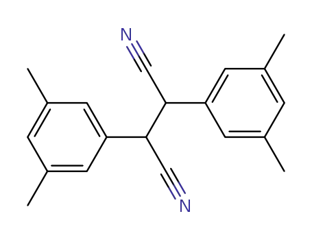 Molecular Structure of 154808-87-4 (2,3-bis(3,5-dimethylphenyl)succinonitrile)