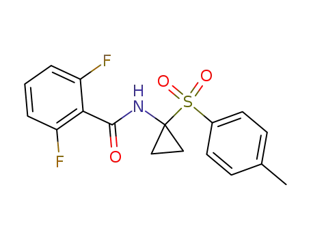 Molecular Structure of 86750-61-0 (2,6-Difluoro-N-[1-(toluene-4-sulfonyl)-cyclopropyl]-benzamide)