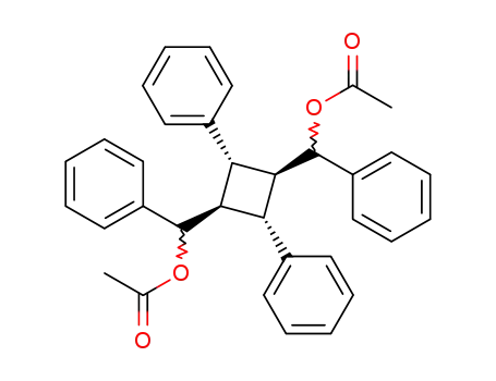 all-trans-1,3-diphenyl-2,4-bis-[α-acetoxybenzyl]cyclobutane