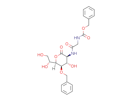 {[(3S,4S,5R,6R)-5-Benzyloxy-6-((R)-1,2-dihydroxy-ethyl)-4-hydroxy-2-oxo-tetrahydro-pyran-3-ylcarbamoyl]-methyl}-carbamic acid benzyl ester