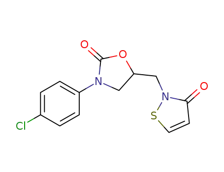3-(4-chlorophenyl)-5-((3-oxoisothiazol-2(3H)-yl)methyl)oxazolidin-2-one