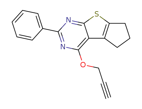 2-phenyl-4-(prop-2-yn-1-yloxy)-6,7-dihydro-5H-cyclopenta[4,5]thieno[2,3-d]pyrimidine