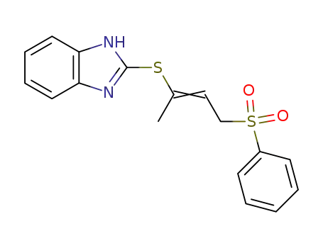 2-((E)-3-Benzenesulfonyl-1-methyl-propenylsulfanyl)-1H-benzoimidazole