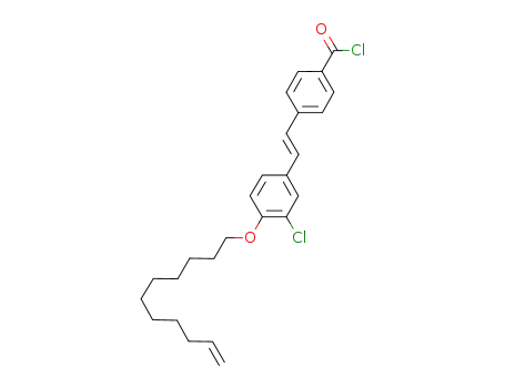 4-{(E)-2-[3-chloro-4-(undec-10-enyloxy)phenyl]ethenyl}benzoic acid chloride