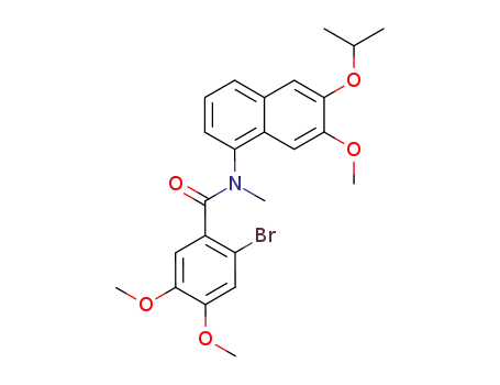 2'-bromo-4',5'-dimethoxybenzoic acid N-methyl-N-(2-isopropoxy-3-methoxy-5-naphthyl)amide