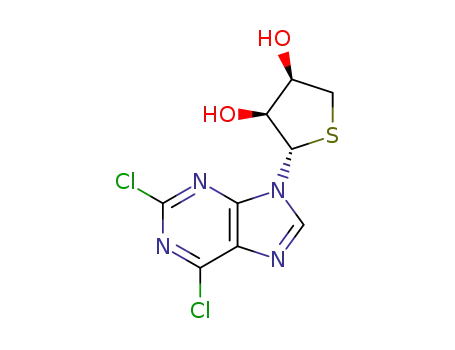 (1S,2S,3R)-(2,6-dichloro-purin-9-yl)-tetrahydro-thiophene-3,4-diol