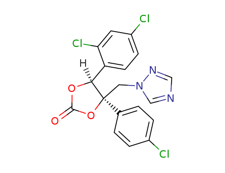 (4S,5R)-4-(4-CHLOROPHENYL)-5-(2,4-DICHLOROPHENYL)-4-(1H-1,2,4-TRIAZOL-1-YLMETHYL)-1,3-DIOXOLAN-2-ONE