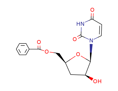 2,4(1H,3H)-Pyrimidinedione,1-(5-O-benzoyl-3-deoxy-b-D-threo-pentofuranosyl)-