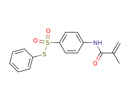 Benzenesulfonothioic acid, 4-[(2-methyl-1-oxo-2-propenyl)amino]-,
S-phenyl ester