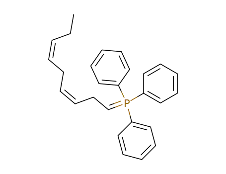 Molecular Structure of 90121-05-4 (((3Z,6Z)-Nona-3,6-dienylidene)-triphenyl-λ<sup>5</sup>-phosphane)