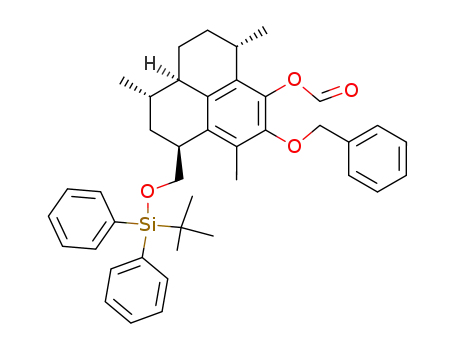 Formic acid (4S,6S,6aR,9S)-2-benzyloxy-4-(tert-butyl-diphenyl-silanyloxymethyl)-3,6,9-trimethyl-5,6,6a,7,8,9-hexahydro-4H-phenalen-1-yl ester