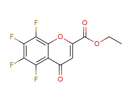 4H-1-Benzopyran-2-carboxylic acid, 5,6,7,8-tetrafluoro-4-oxo-, ethyl
ester