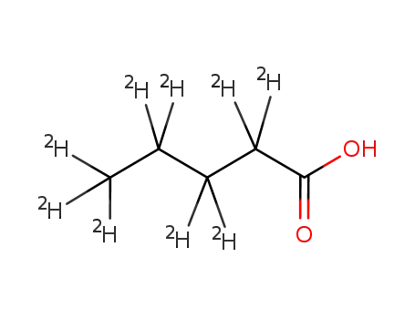 Molecular Structure of 115871-50-6 (PENTANOIC-D9 ACID)