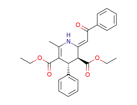 (3S,4R)-6-Methyl-2-[2-oxo-2-phenyl-eth-(Z)-ylidene]-4-phenyl-1,2,3,4-tetrahydro-pyridine-3,5-dicarboxylic acid diethyl ester