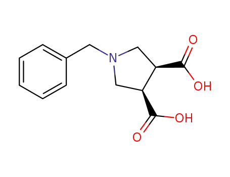 (3R,4S)-1-benzylpyrrolidine-3,4-dicarboxylic acid
