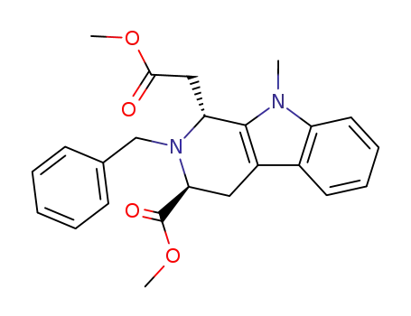 (1R,3S)-2-benzyl-3-methoxycarbonyl-1-methoxycarbonylmethyl-9-methyl-1,2,3,4-tetrahydro-9H-pyrido<3,4-b>indole