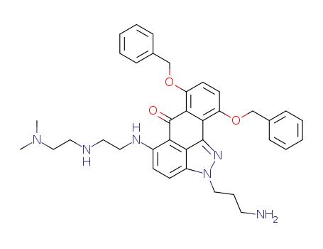 2-(3-Amino-propyl)-7,10-bis-benzyloxy-5-[2-(2-dimethylamino-ethylamino)-ethylamino]-2H-dibenzo[cd,g]indazol-6-one