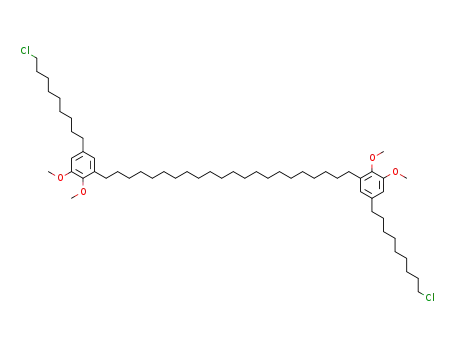 1,22-Bis<5-(9-chlornonyl)-2,3-dimethoxyphenyl>docosan