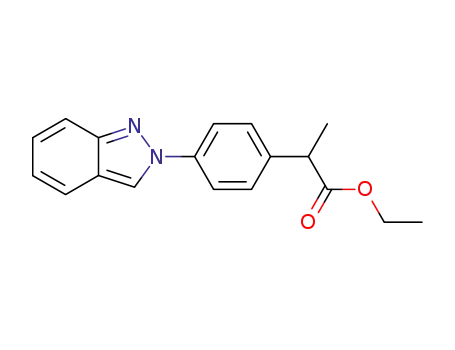 2-(p-(2H-Indazol-2-yl)phenyl)propionic acid ethyl ester