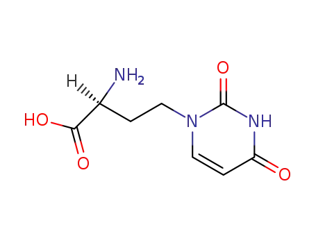 Molecular Structure of 69557-82-0 (1-(3'-amino-3'-carboxypropyl)uracil)