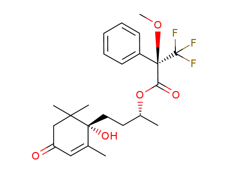 (6S,9R)-6,9-dihydroxymegastigman-4-en-3-one 9-(R)-MTPA ester