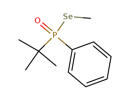 Molecular Structure of 113502-18-4 (P-(1,1-dimethylethyl)-P-phenylphosphinoselenoic acid Se-methyl ester)
