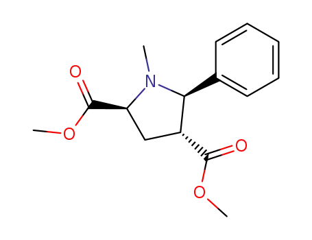 dimethyl 1-methyl-c-5-phenyl-r-2,t-4-pyrrolidinedicarboxylate