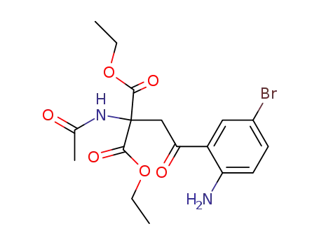 diethyl acetamido-(2-amino-5-bromophenacyl)-malonate