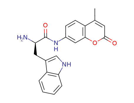 1H-Indole-3-propanamide,a-amino-N-(4-methyl-2-oxo-2H-1-benzopyran-7-yl)-,(aS)-