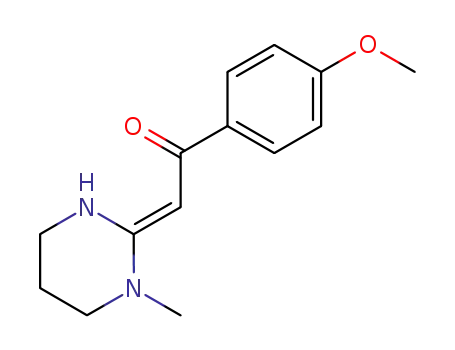 Molecular Structure of 124927-53-3 (2-(4-methoxybenzoylmethylene)-1-methylhexahydropyrimidine)