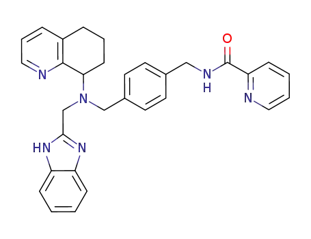 pyridine-2-carboxylic acid 4-{[(1H-benzimidazol-2-ylmethyl)-(5,6,7,8-tetrahydroquinolin-8-yl)amino]methyl}benzylamide