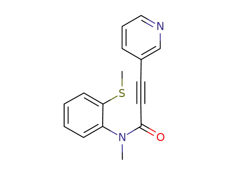 N-methyl-N-[2-(methylthio)phenyl]-3-(pyridin-3-yl)propiolamide