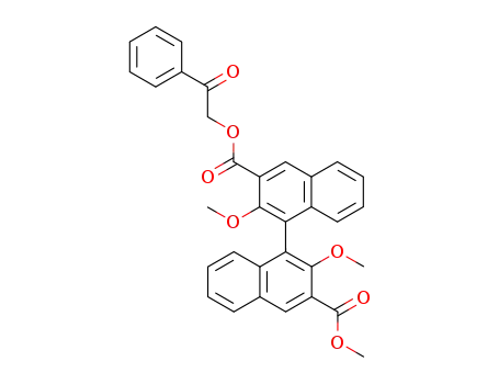 2,2'-Dimethoxy-[1,1']binaphthalenyl-3,3'-dicarboxylic acid 3'-methyl ester 3-(2-oxo-2-phenyl-ethyl) ester