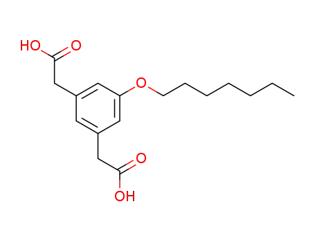 Molecular Structure of 158573-66-1 (1,3-bis(carboxymethyl)-5-(heptyloxy)benzene)