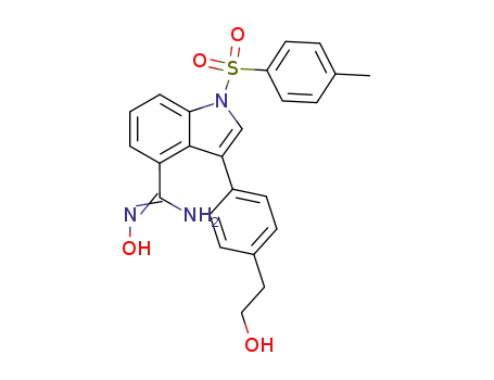3-<4-(2-Hydroxyethyl)phenyl>-1-(4-tolylsulfonyl)indol-4-carboxamidoxim
