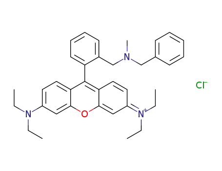 9-(2-{[benzyl(methyl)amino]methyl}phenyl)-6-(diethylamino)-N,N-diethyl-3H-xanthen-3-iminium chloride