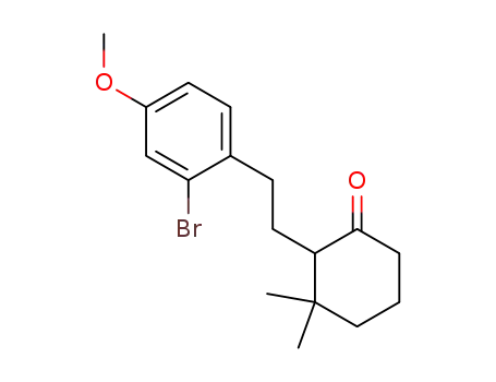 Cyclohexanone, 2-[2-(2-bromo-4-methoxyphenyl)ethyl]-3,3-dimethyl-