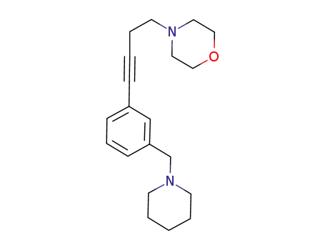 Molecular Structure of 1188547-06-9 (4-[4-(3-(piperidin-1-ylmethyl)phenyl)but-3-ynyl]morpholine)