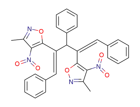 3-methyl-5-{(Z)-3-(3-methyl-4-nitro-5-isoxazolyl)-2,4-diphenyl-1-[(Z)-1-phenylmethylidene]-3-butenyl}-4-nitroisoxazole