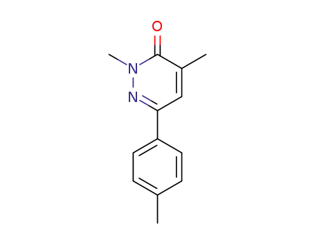 Molecular Structure of 66122-61-0 (3(2H)-Pyridazinone, 2,4-dimethyl-6-(4-methylphenyl)-)