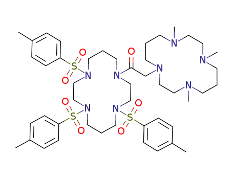 2-(4,8,11-trimethyl-1,4,8,11-tetraazacyclotetradec-1-yl)-1-(4,8,11-tritosyl-1,4,8,11-tetraazacyclotetradec-1-yl)ethan-1-one