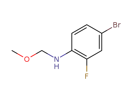 Molecular Structure of 129367-47-1 ((4-Bromo-2-fluoro-phenyl)-methoxymethyl-amine)