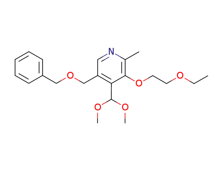 5-(benzyloxymethyl)-3-(2-ethoxyethoxy)-2-methylpyridine-4-carbaldehyde dimethyl acetal