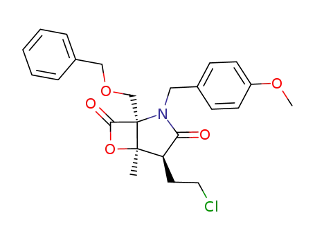 1-(benzyloxymethyl)-4-(2-chloroethyl)-2-(4-methoxybenzyl)-5-methyl-6-oxa-2-azabicyclo[3.2.0]heptane-3,7-dione